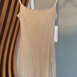 Aqua Crystal Beaded Dress